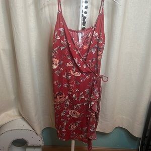 Xhilaration floral wrap dress